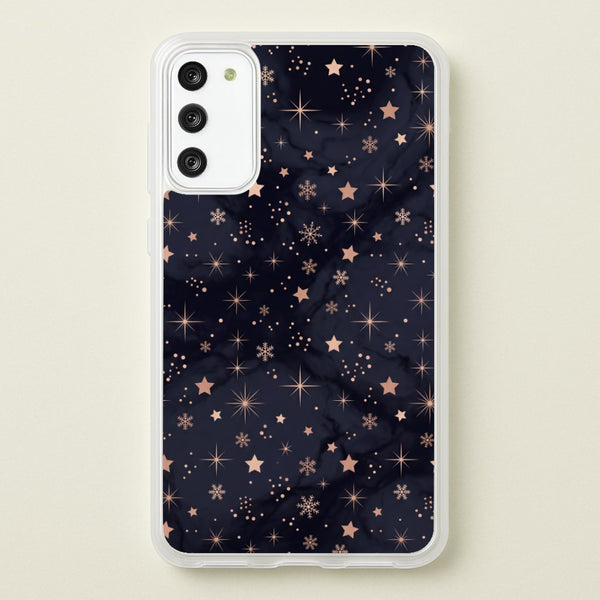 Midnight Frost Stars Phone Case - Galaxy S20 / Standard