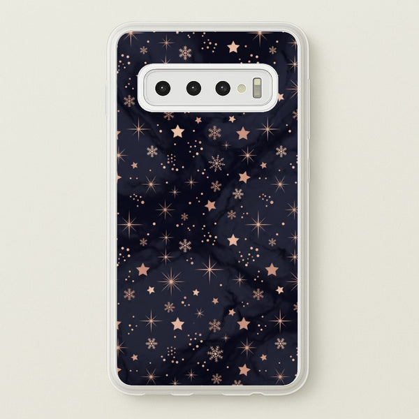 Midnight Frost Stars Phone Case - Galaxy S10 Plus / Standard