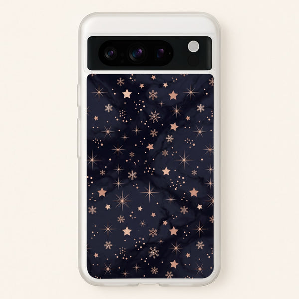 Midnight Frost Stars Phone Case - Google Pixel 8 Pro / Standard