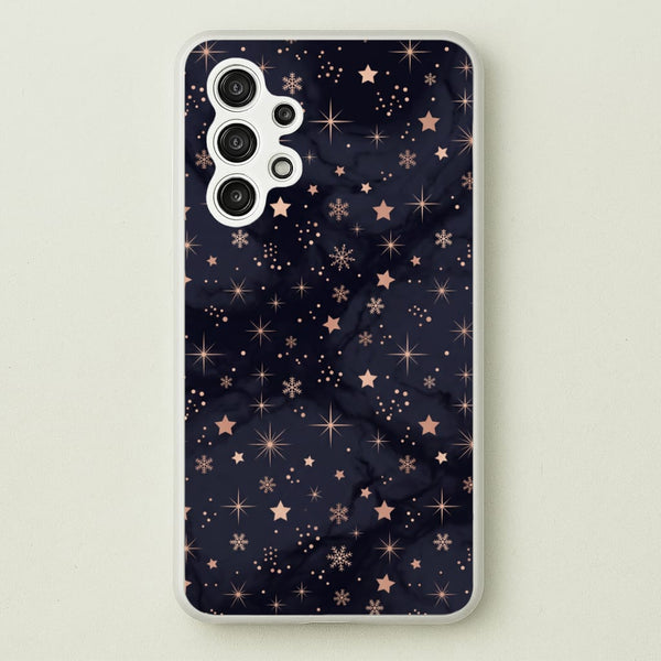 Midnight Frost Stars Phone Case - Galaxy A13 / Standard