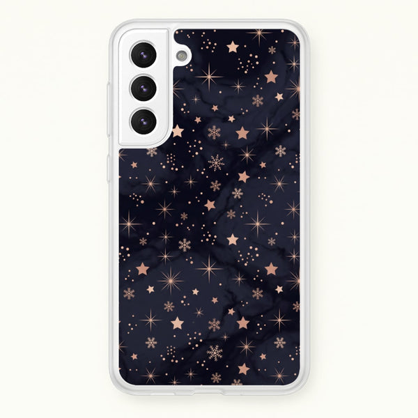 Midnight Frost Stars Phone Case - Galaxy S22 / Standard