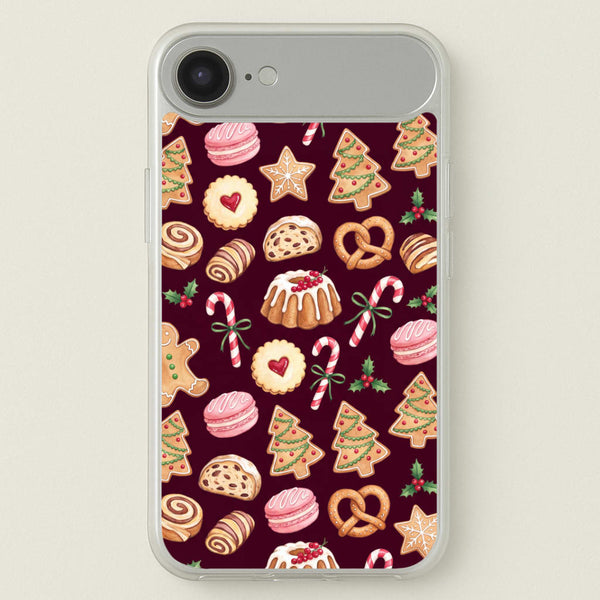 Christmas Bakery Burgundy Phone Case - iPhone 17 Air / Standard