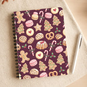 Christmas Bakery Burgundy Notebook 3