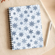 Frosted Blue Snowfall Notebook 3