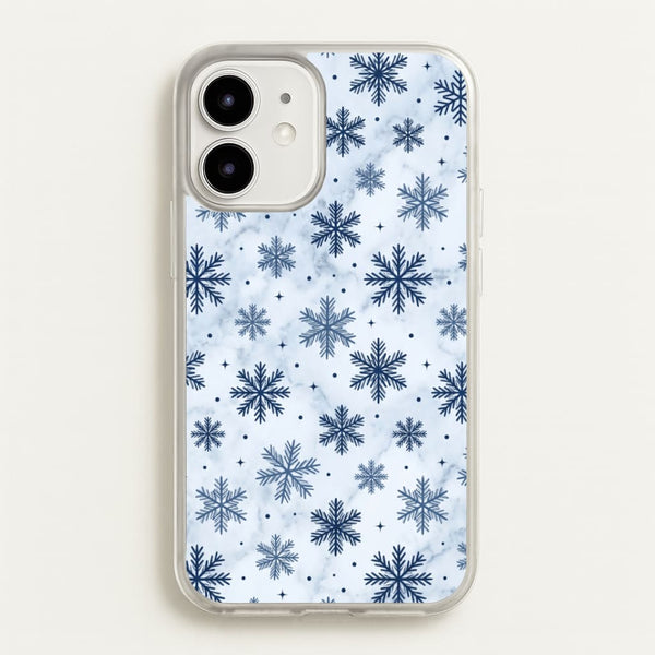 Frosted Blue Snowfall Phone Case - iPhone 12 Mini / Standard