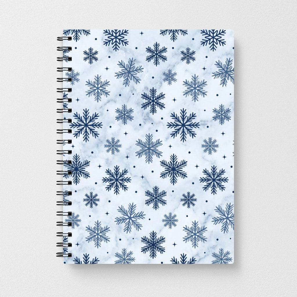Frosted Blue Snowfall Notebook