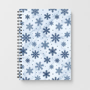 Frosted Blue Snowfall Notebook 1