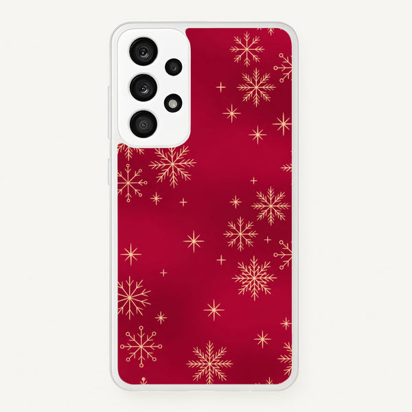 Golden Snowfall Crimson Phone Case - Galaxy A53 / Standard