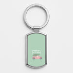 Driving Home For Christmas - Christmas Songs Silver Keyring