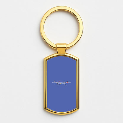 We Can Leave The Christmas Lights Up Til January - Christmas Songs Gold Keyring