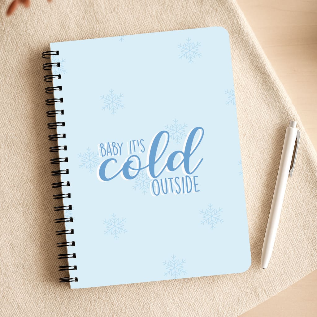 Baby It's Cold Outside - Christmas Songs Notepad