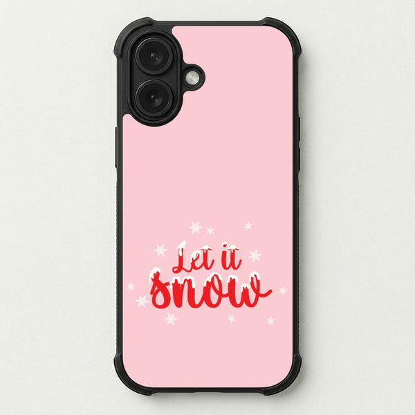Let It Snow Snowflakes Phone Case — Bumper case