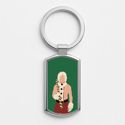 Christmas Schmidt Silver Keyring