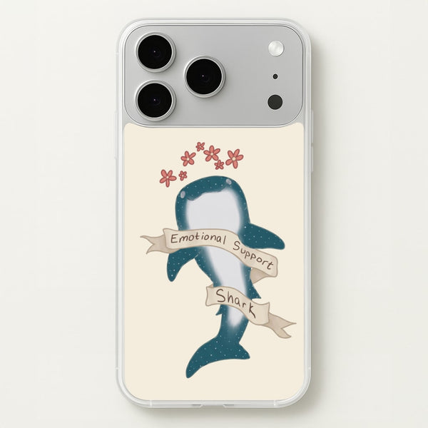 Emotional Support Shark Phone Case - iPhone 17 Pro / Standard
