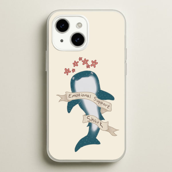 Emotional Support Shark Phone Case - iPhone 15 Plus / Standard