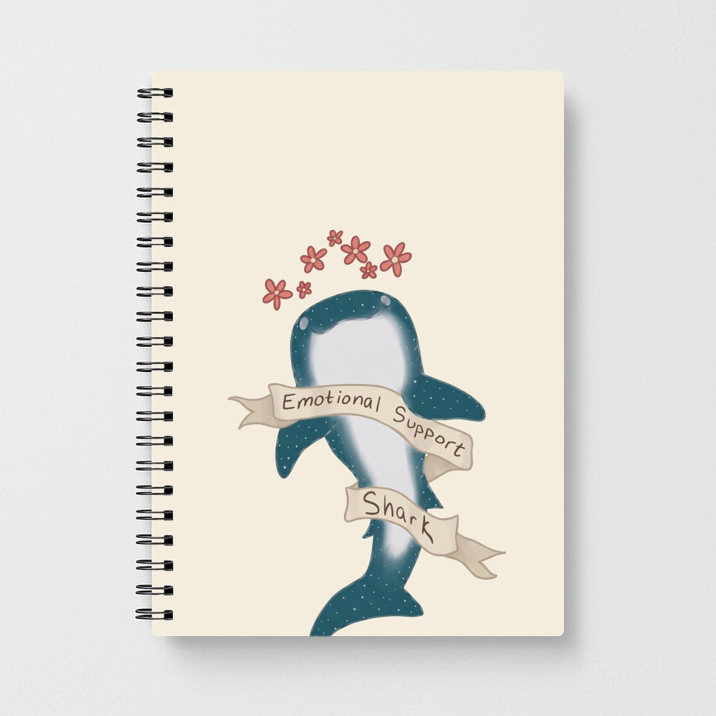 Emotional Support Shark Notebook