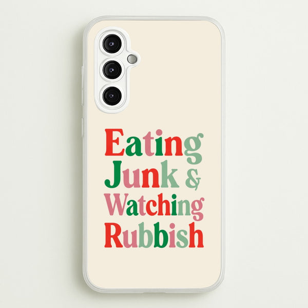 Eating Junk & Watching Rubbish - Home Alone Phone Case - Galaxy A14 / Standard