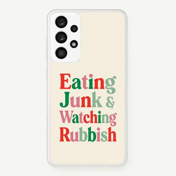 Eating Junk & Watching Rubbish - Home Alone Phone Case - Galaxy A53 / Standard