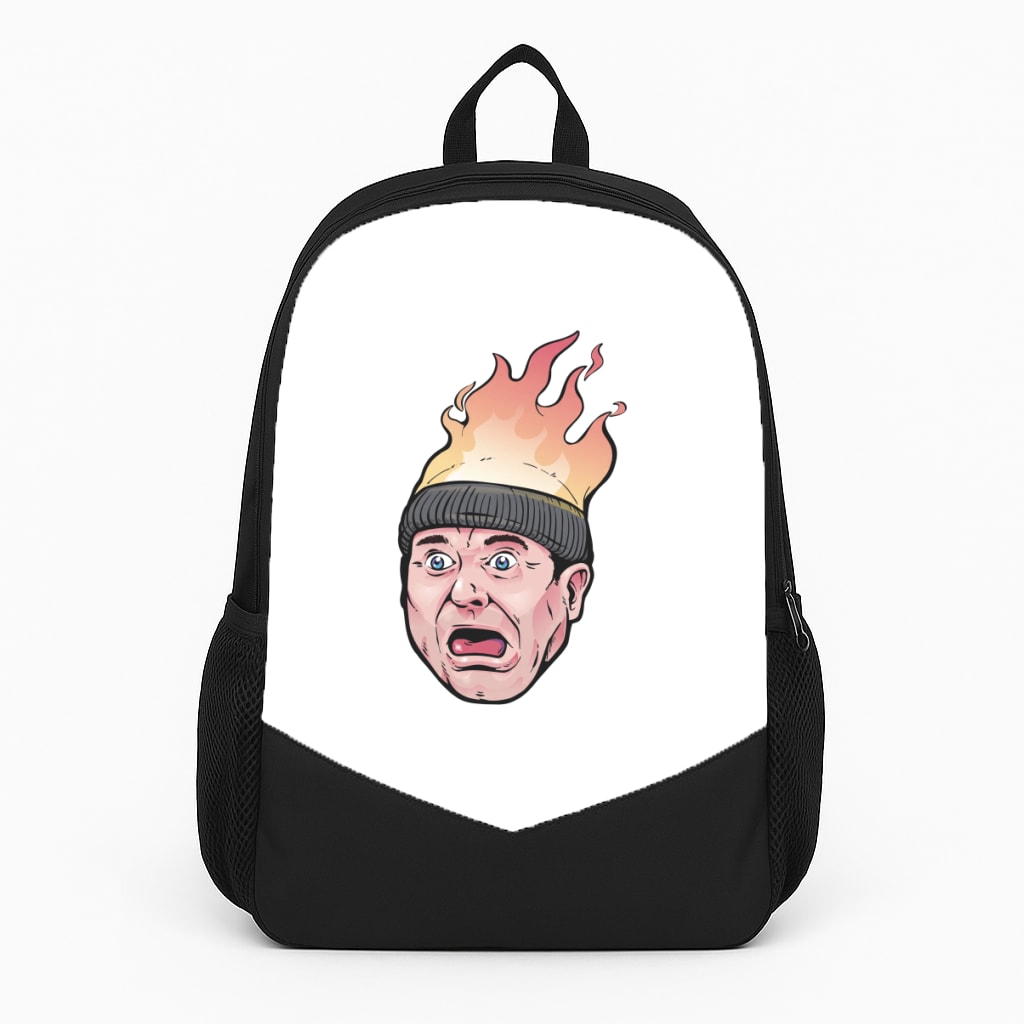 Flaming Beanie Backpack
