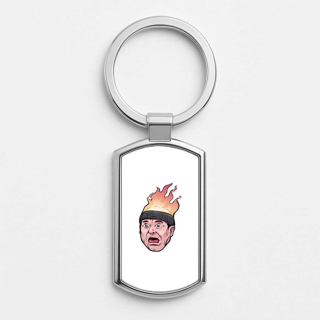 Flaming Beanie Luxury Keyring