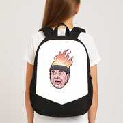 Flaming Beanie Backpack 3