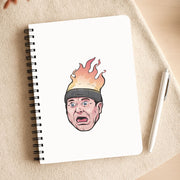 Flaming Beanie Notebook 3