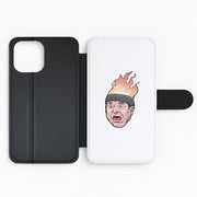 Flaming Beanie Flip / Wallet Phone Case 2