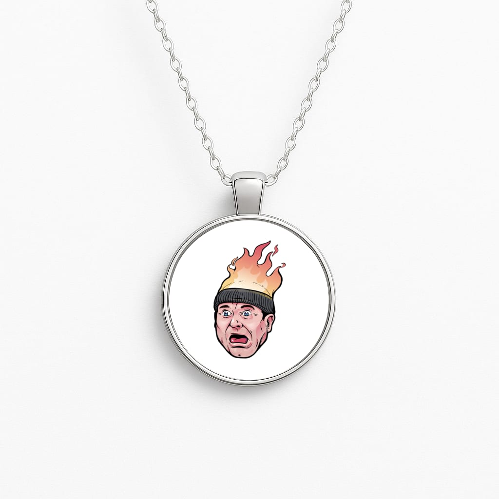 Flaming Beanie Necklace
