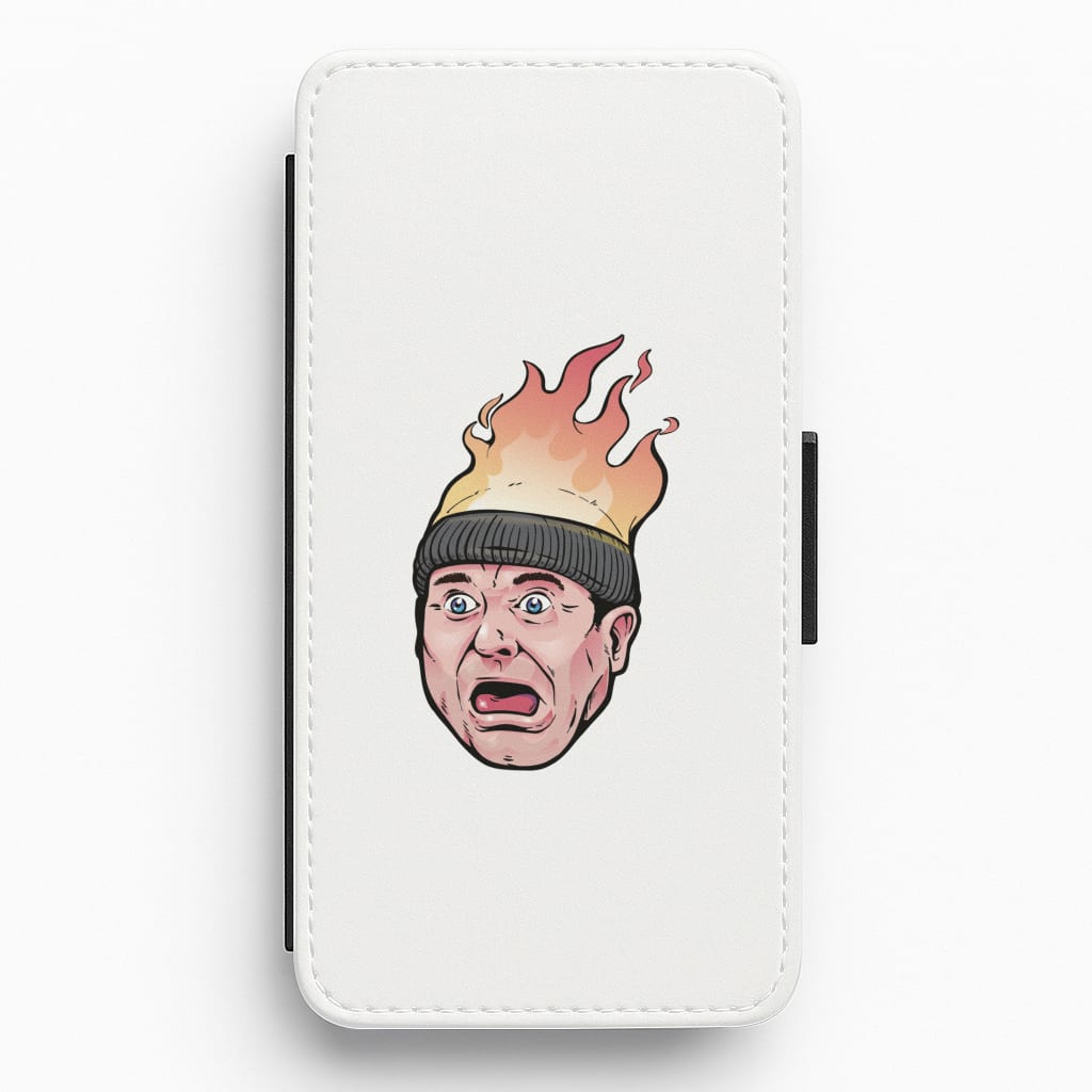 Flaming Beanie Flip / Wallet Phone Case