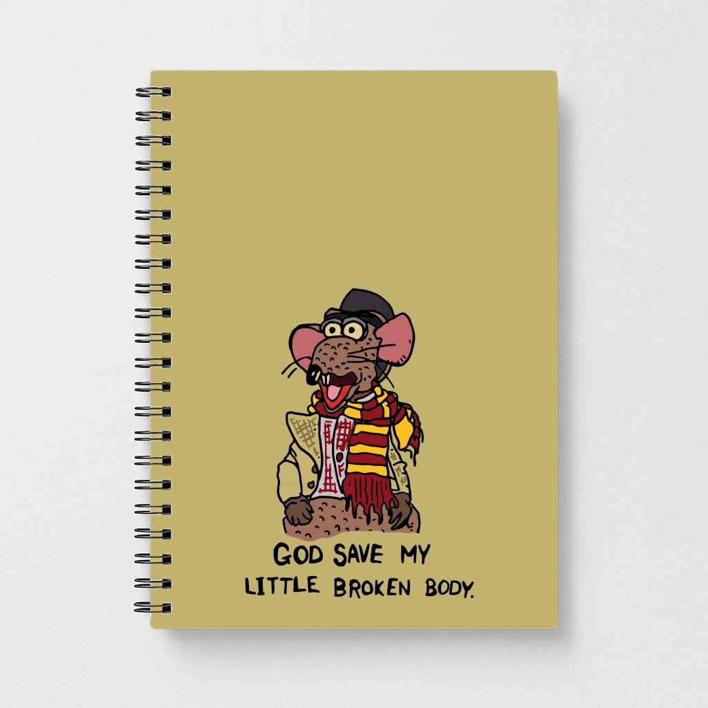 God Save My Broken Body Notebook