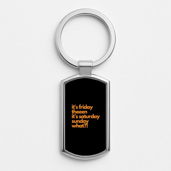 Silver Metal Keyring