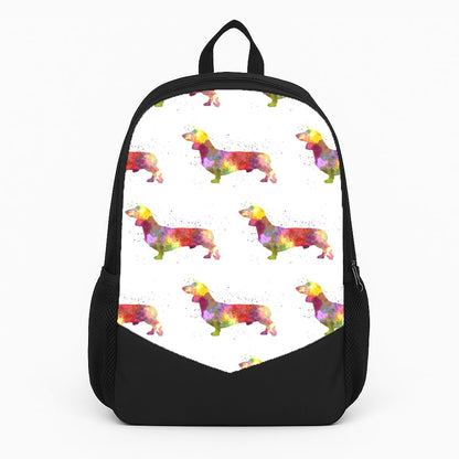 Watercolour Dachshund Large Backpack