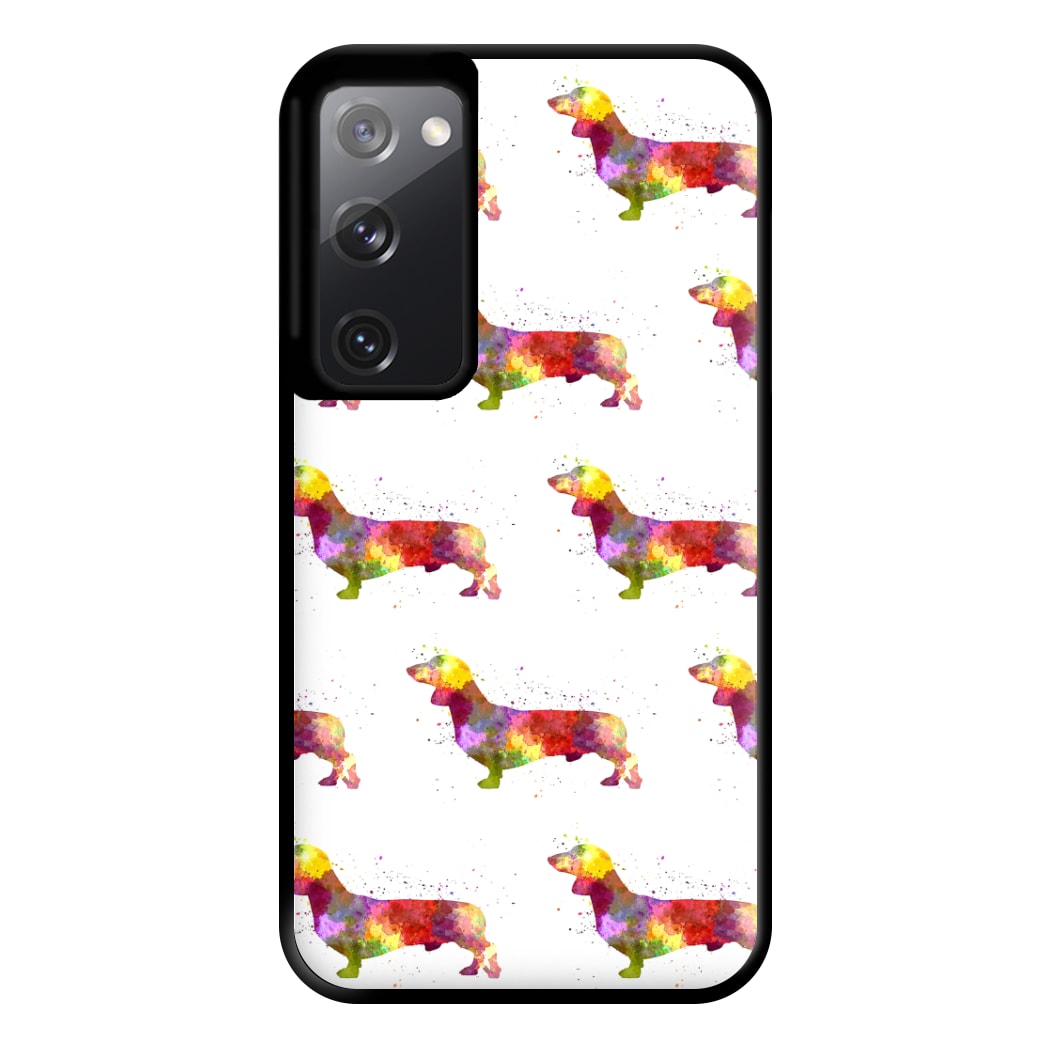 Watercolour Dachshund Phone Case for Galaxy S20FE