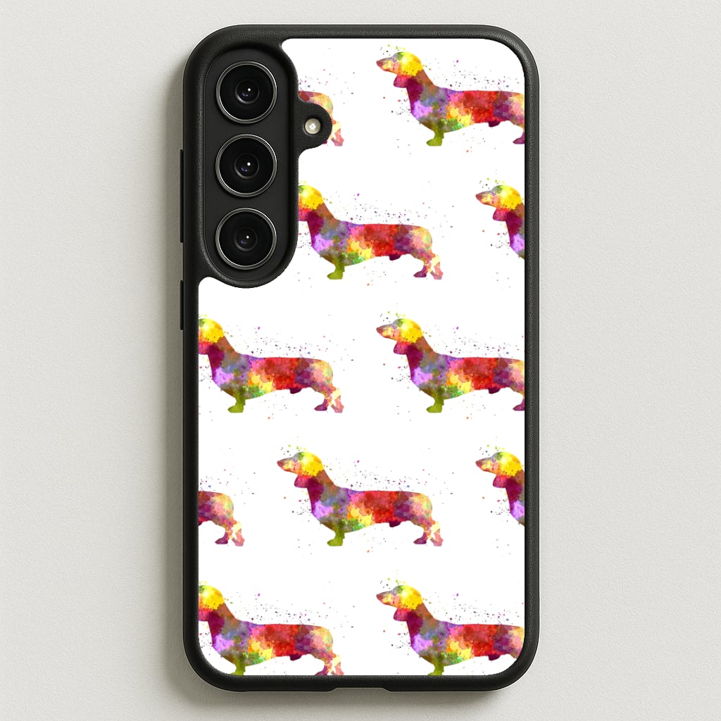 Watercolour Dachshund Phone Case for Galaxy S25FE