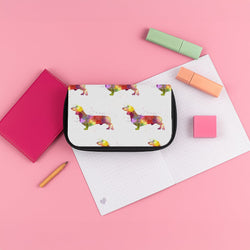 Watercolour Dachshund Pencil Case