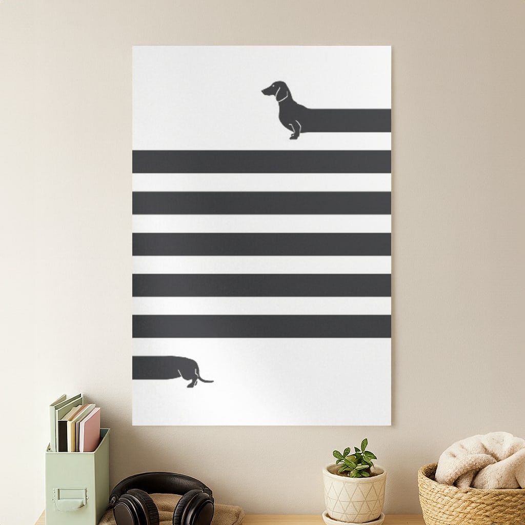 Dachshund Wrapped Poster