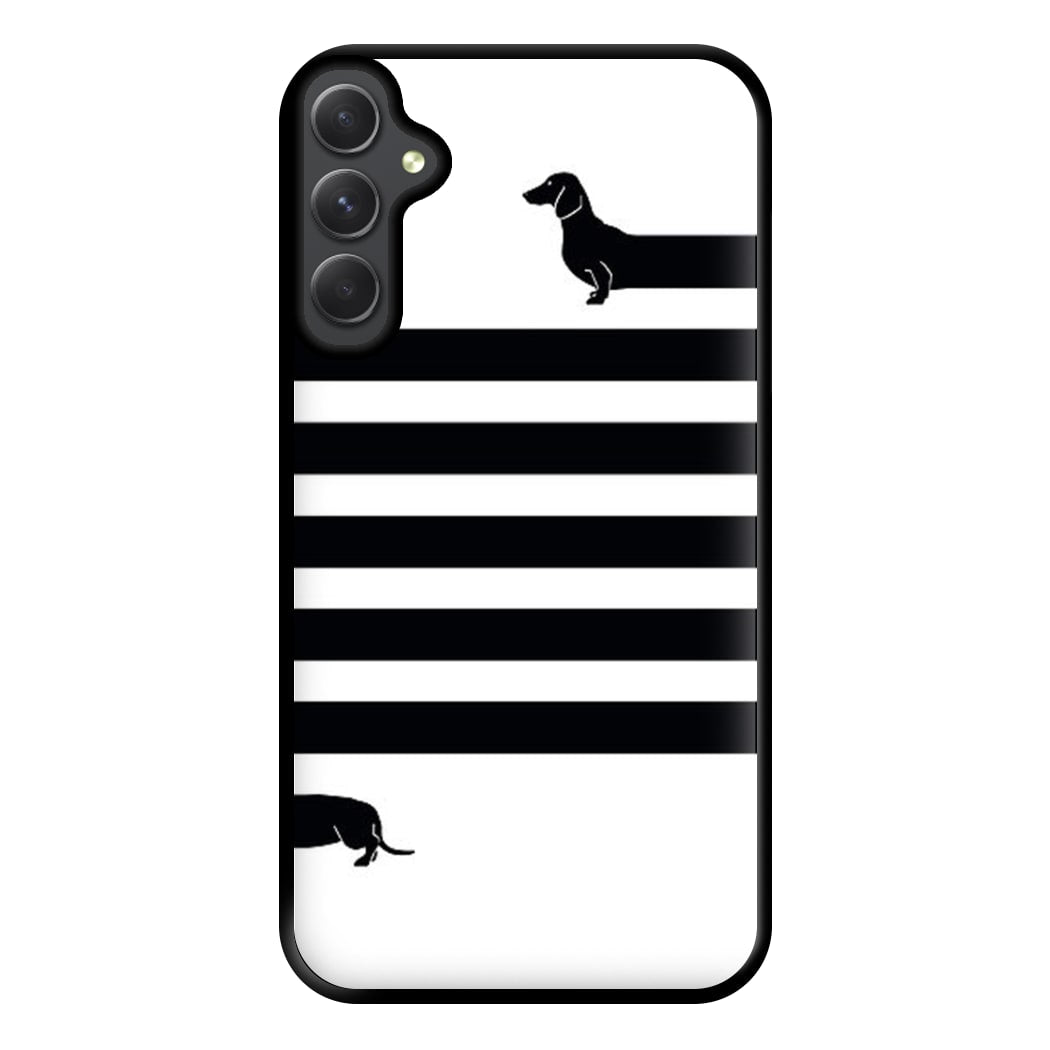 Dachshund Wrapped Phone Case for Galaxy A34