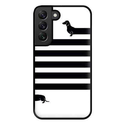 Dachshund Wrapped Phone Case for Galaxy S22 Plus