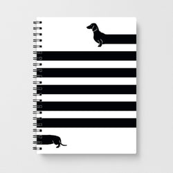 Dachshund Wrapped Notebook - Fun Cases