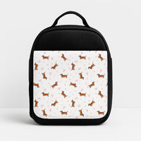 Dachshund Pattern - White Lunchbox