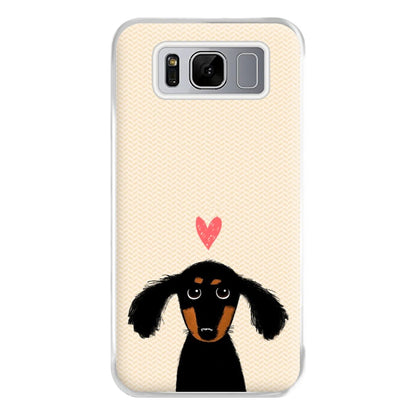 Dachshund Puppy Love Phone Case for Galaxy S8 Plus