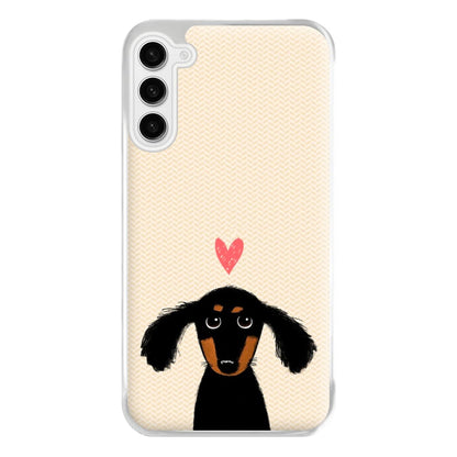 Dachshund Puppy Love Phone Case for Galaxy S23FE