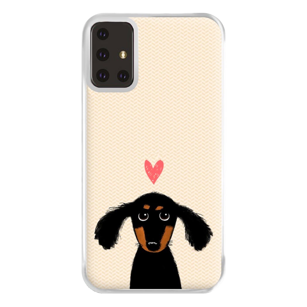 Dachshund Puppy Love Phone Case for Galaxy A71