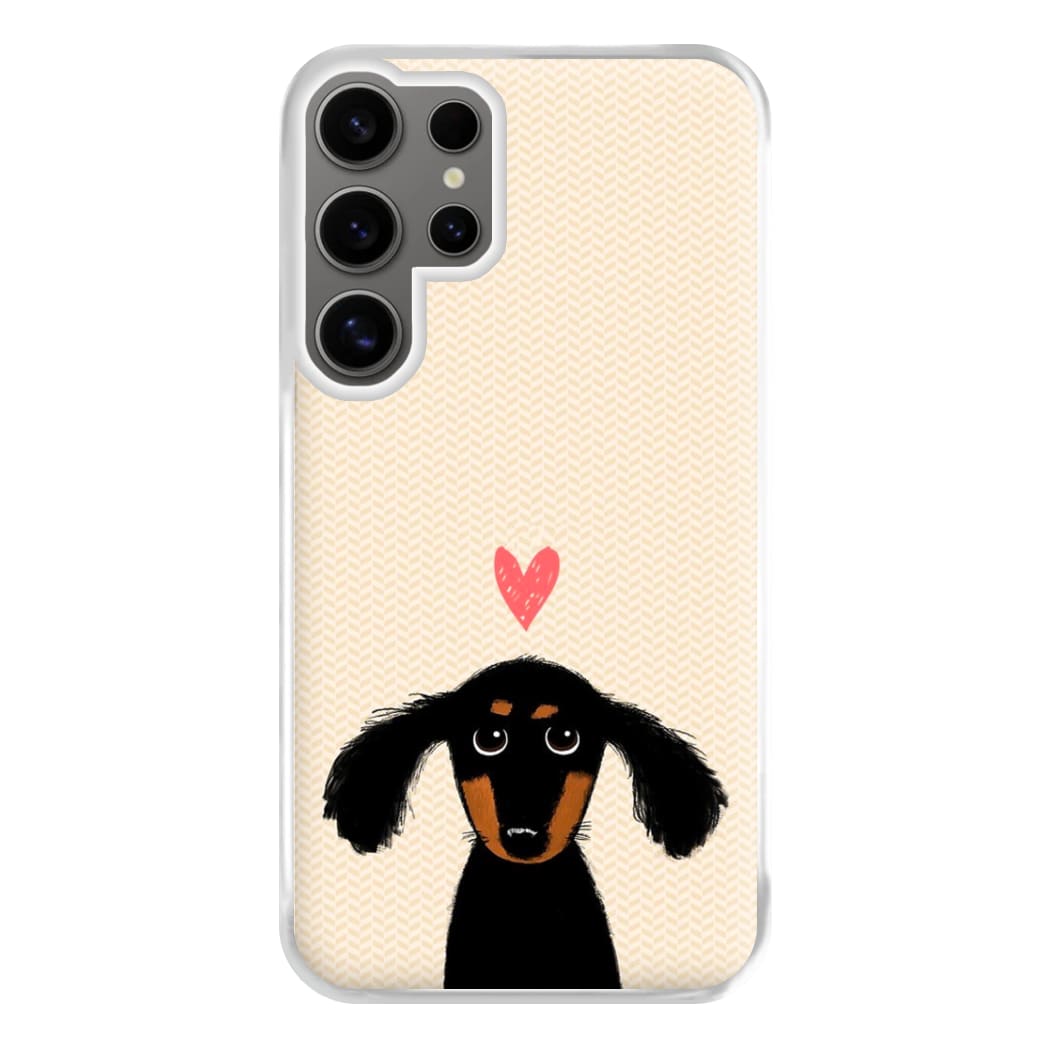 Dachshund Puppy Love Phone Case for Galaxy S24 Ultra