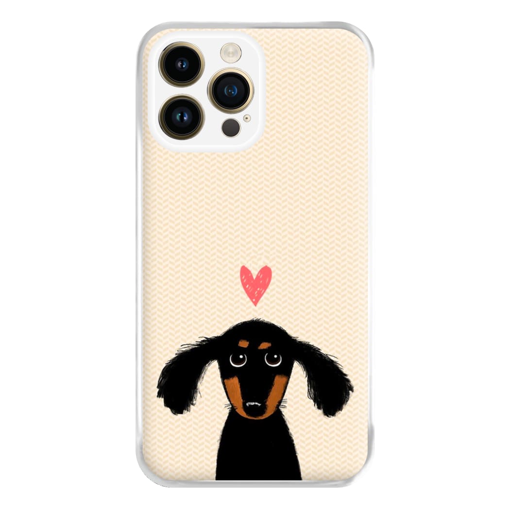 Dachshund Puppy Love Phone Case for iPhone 14 Pro Max