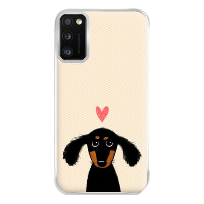 Dachshund Puppy Love Phone Case for Galaxy A41