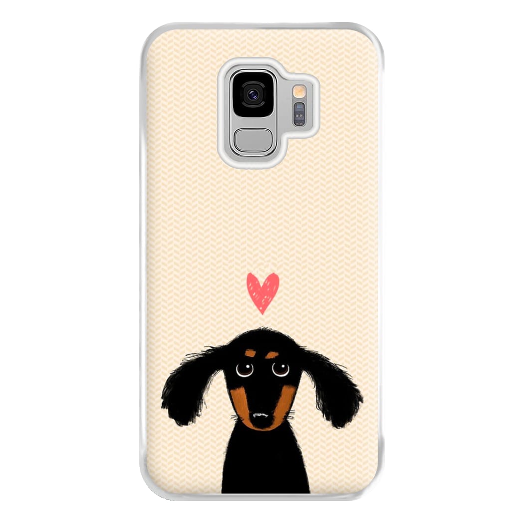 Dachshund Puppy Love Phone Case for Galaxy S9 Plus