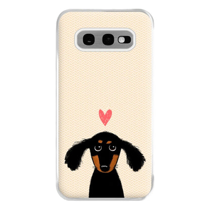 Dachshund Puppy Love Phone Case for Galaxy S10e