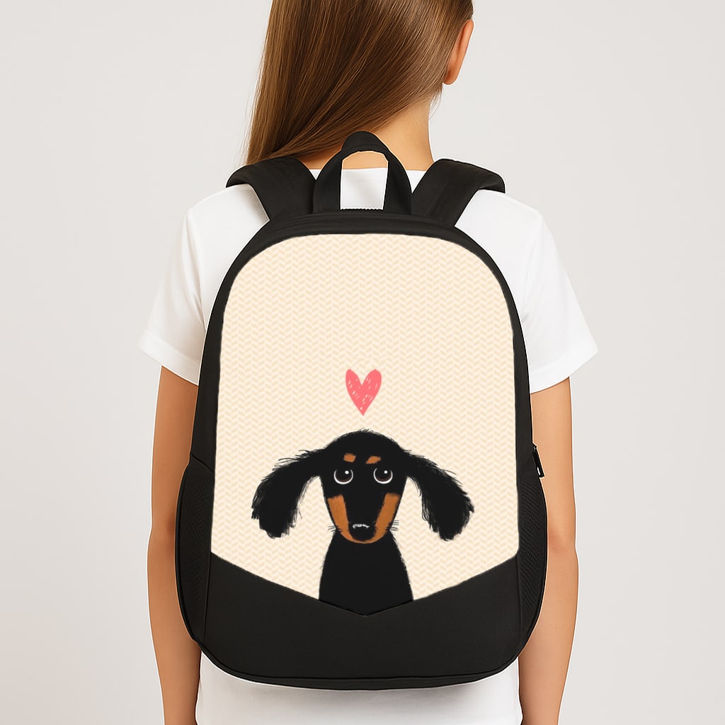 Dachshund Puppy Love Backpack