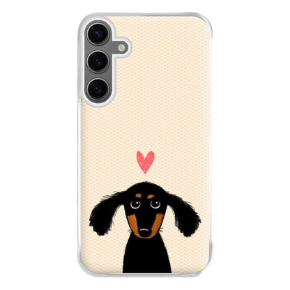 Dachshund Puppy Love Phone Case for Galaxy S24FE